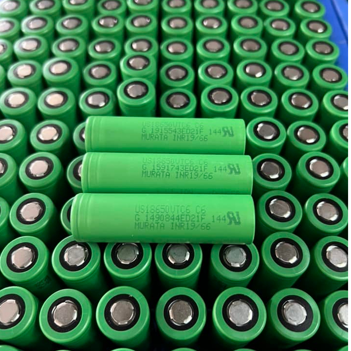 Cell Pin 18650 VTC6 DL 3000mAh - 3.7V xả 25A Tháo khối  Phiên bản 2023