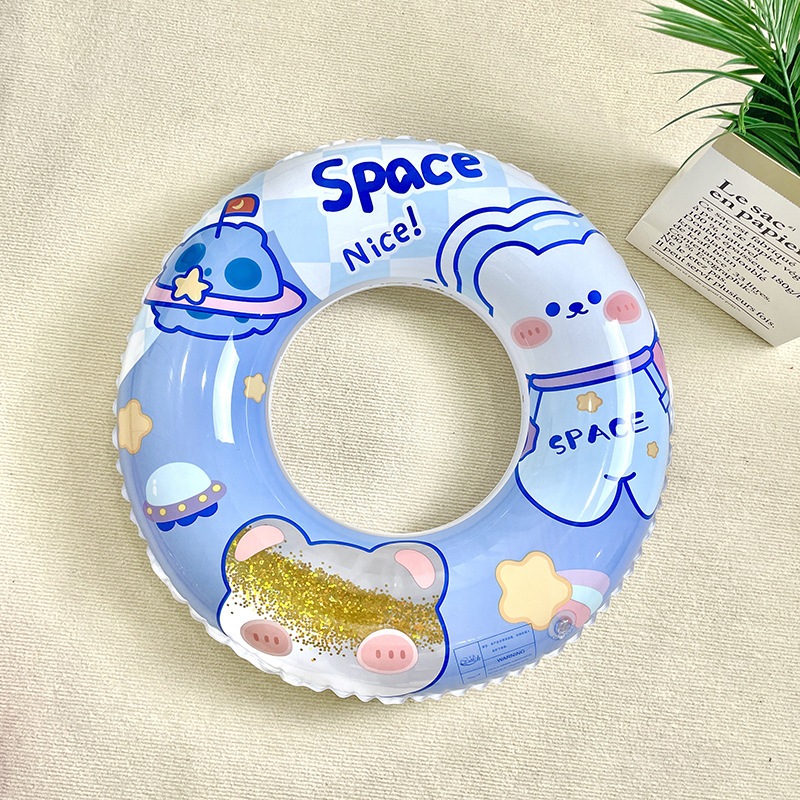 Phao Bơi Tròn Trẻ Em Cao Cấp - Phao Bơi Tròn Cho Bé Hoạ tiết Gấu/Thỏ- Phao Bơi Bé Trai- Phao Bơi Bé Gái