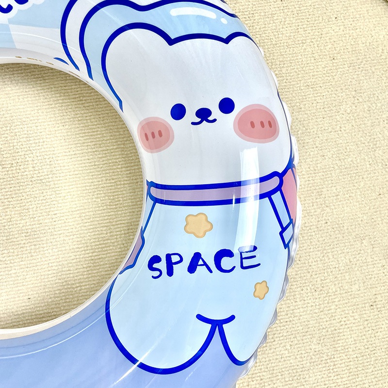 Phao Bơi Tròn Trẻ Em Cao Cấp - Phao Bơi Tròn Cho Bé Hoạ tiết Gấu/Thỏ- Phao Bơi Bé Trai- Phao Bơi Bé Gái