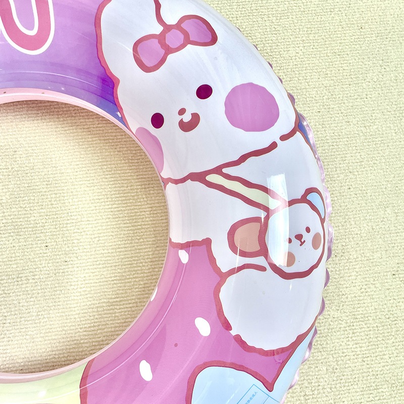 Phao Bơi Tròn Trẻ Em Cao Cấp - Phao Bơi Tròn Cho Bé Hoạ tiết Gấu/Thỏ- Phao Bơi Bé Trai- Phao Bơi Bé Gái