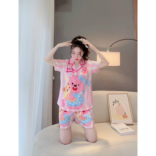 Đồ bộ đùi, chất lụa xước mềm mát.
