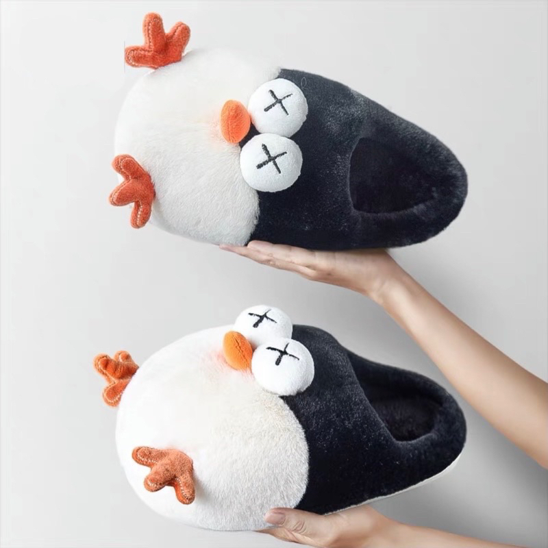 Dép bông, dép đi trong nhà dày dặn hình Angry bird siêu ấm - Phụ kiện Moori