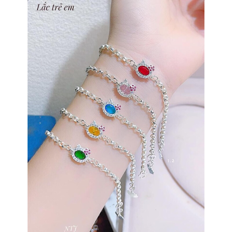 LẮC TAY MẶT MÈO CHO BÉ GÁI BẠC TA