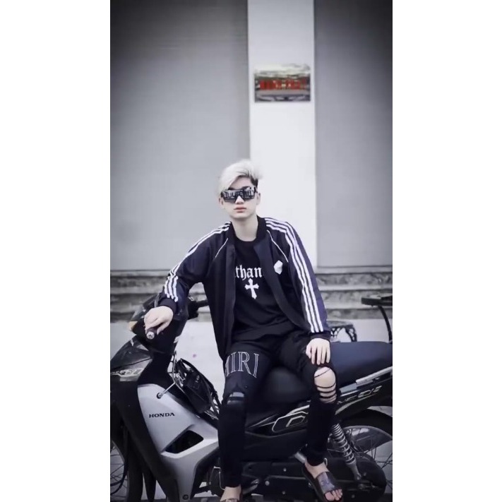 Áo Bomber Adidas Các Màu 2 Lớp Vải Umi Dày Dặn Áo Khoác Chống Nắng Chống Nước 3 Sọc Kẻ Trắng