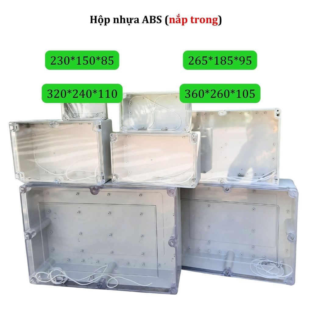 Hộp nhựa nắp trong chống nước ABS