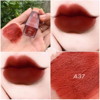 Son black rouge a37 đỏ nâu đất, son kem lì hàn quốc black rouge a37 màu đỏ nâu đất