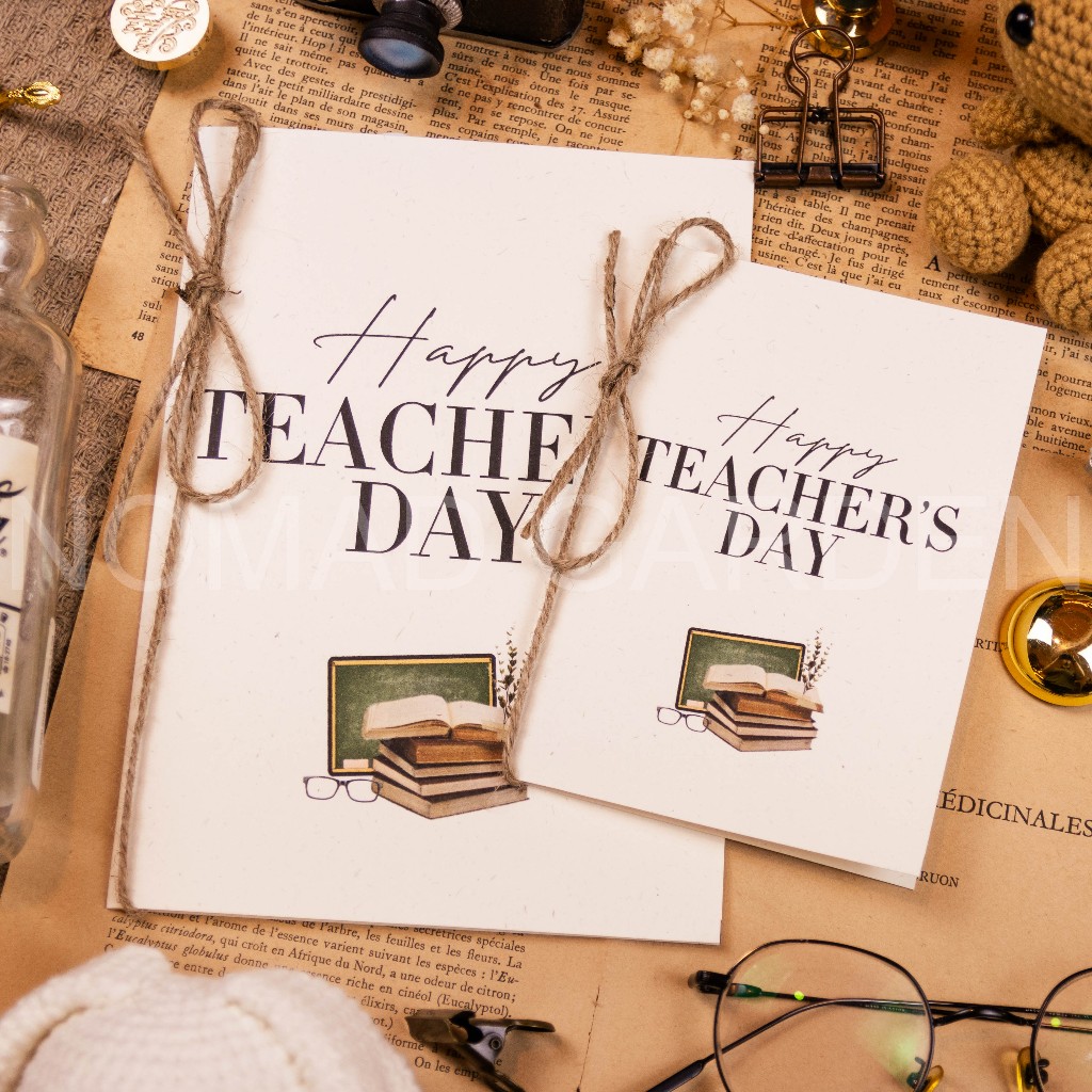 - Thiệp Mừng Ngày Nhà Giáo Việt Nam Happy Teacher Day - Handmade By Nomad Garden