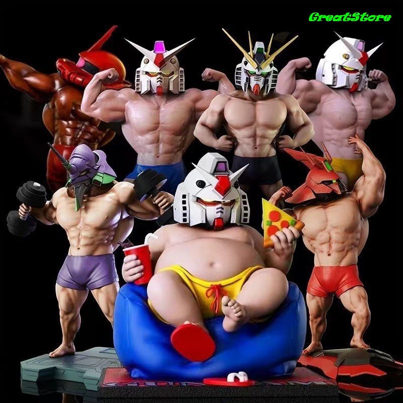 [ Sẵn ] Mô hình bụng bự Gundam RX 78, Ironman, Zaku, Eva Fat Figure