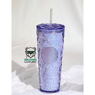Ly nhựa purple gliter diamont  Starbucks 710ml