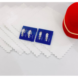 Bông tai bạc mặt hoa đá nhỏ xinh cho Bé Yêu BT0319