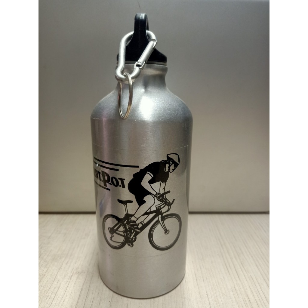 Bình nước treo xe đạp chất liệu Nhôm dung tích 500ml kèm giá treo bình - dành cho xe đạp thể thao