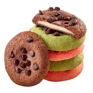 Bánh quy socola chip nhân mochi nhiều vị thùng 2kg đồ ăn vặt Cô Nương Béo