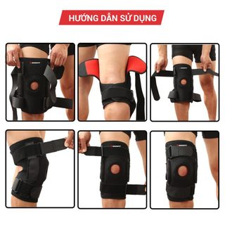 Đai bảo vệ khớp gối H5 cho chấn thương, sau mổ 1 tháng dây chằng chéo trước GoodFit GF520K