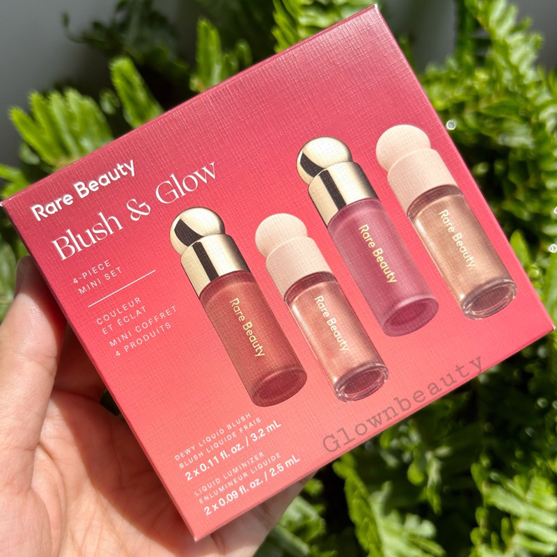 Set kem má hồng và bắt sáng Rare Beauty Blush & Glow mini size bản giới hạn