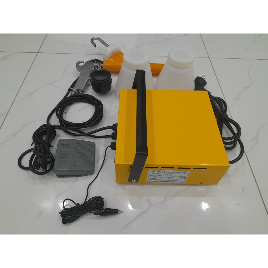Máy phun sơn tĩnh điện bột +01 kg bột sơn