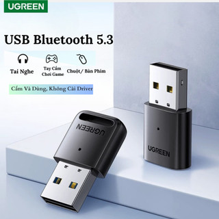 Usb bluetooth 5.4/5.3 cao cấp ugreen, bộ thu phát bluetooth không dây, bộ chuyển đổi không dây cho pc windows 11 10 8.1