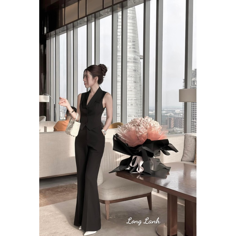 Set Áo Ghile Mix Quần Ống Loe