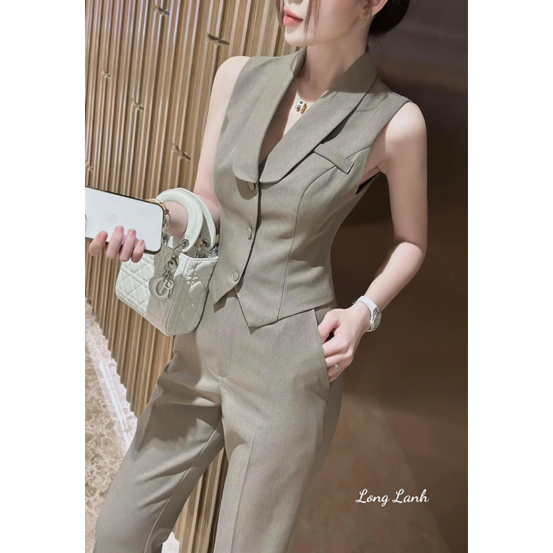 Set Áo Ghile Mix Quần Ống Loe