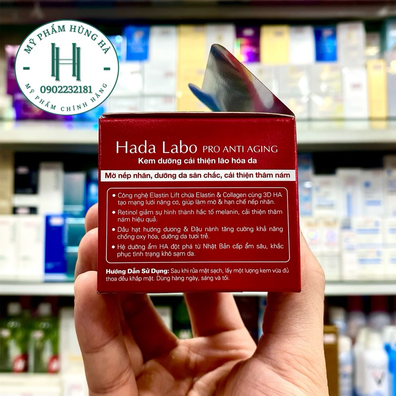 Kem dưỡng Hada Labo, dưỡng da, giảm nếp nhăn, ngừa lão hóa, giảm thâm nám Hada Labo Pro Anti Aging 50g