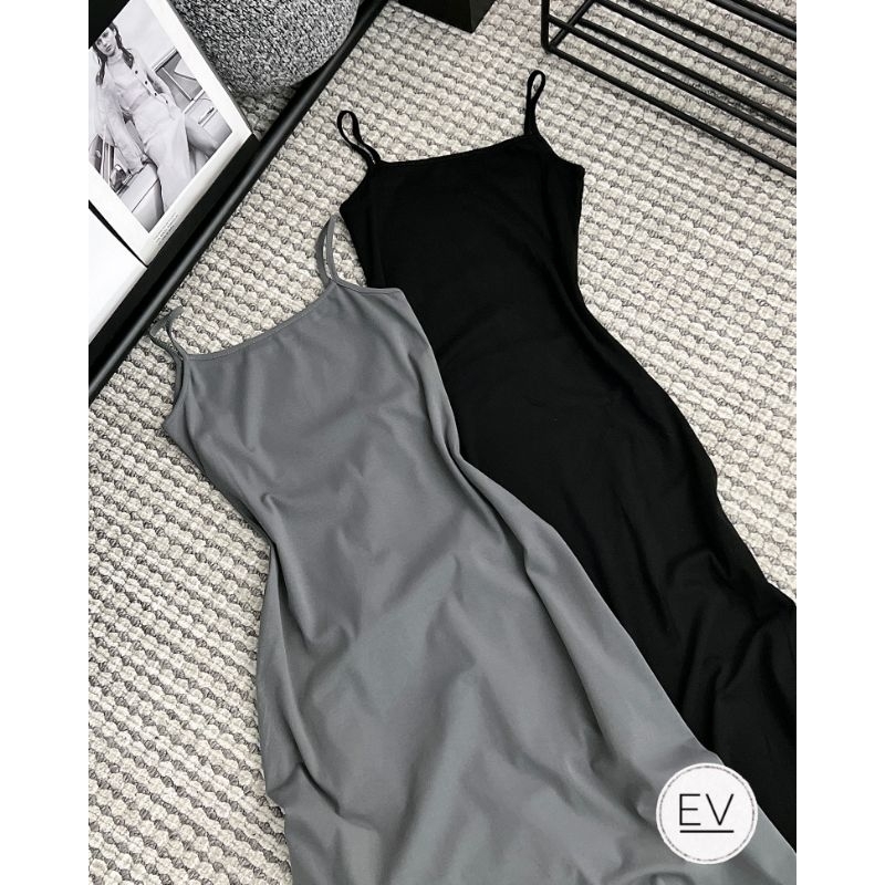 Váy 2 dây trơn hàng QC