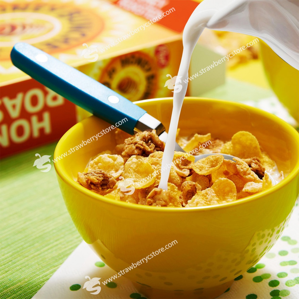 Ngũ Cốc Ăn Sáng Yến Mạch Mật Ong Post Honey Bunches of Oats Honey Roasted Breakfast Cereal, Family Size Cereal, Hộp 510g