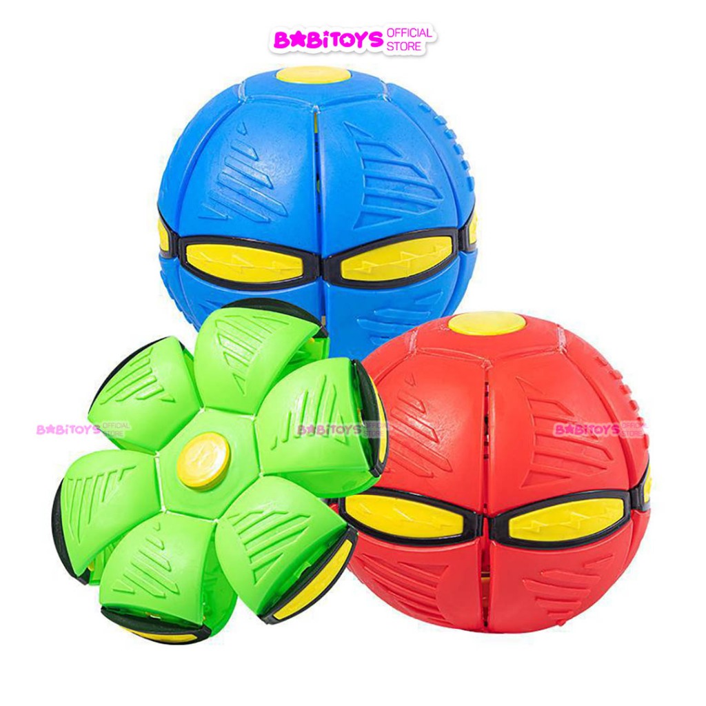 Bóng ma thuật tự nảy biến hình đĩa bay có đèn sáng, đồ chơi vận động ngoài trời cho bé