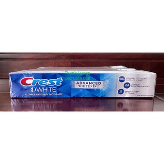 Kem đánh răng Crest 3D White Advanced Whitening (147g) - USA