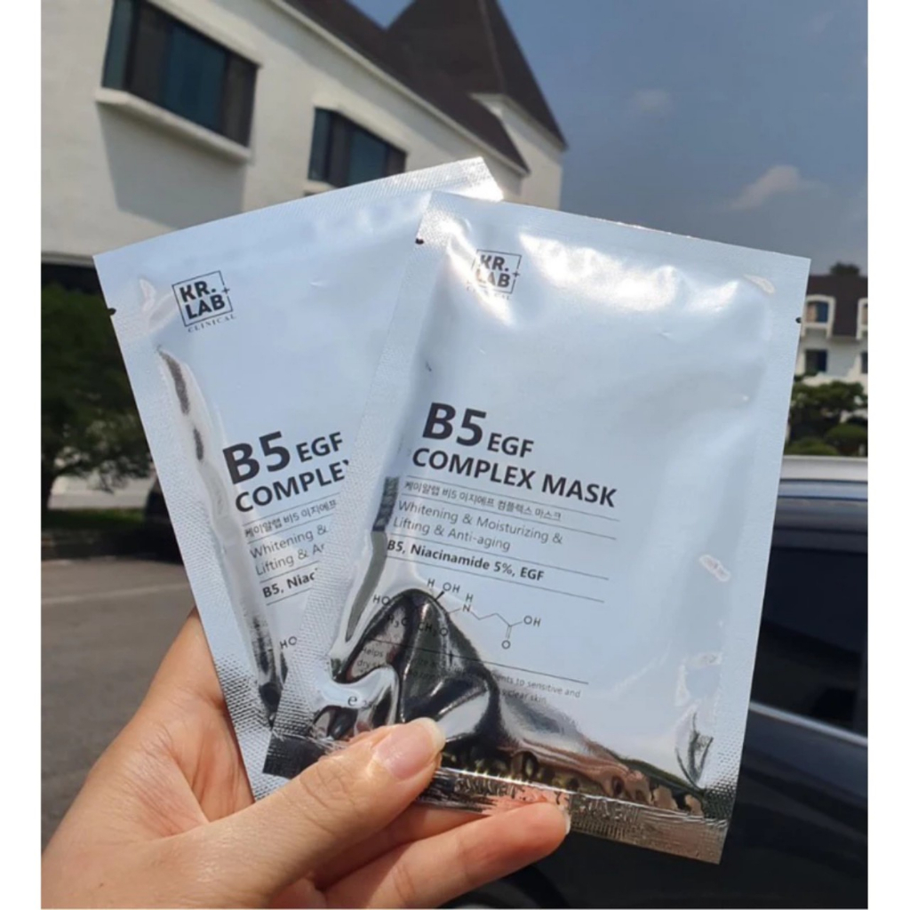 Combo 10 nạ mask b5 krlab cấp ẩm dưỡng trắng da hạn dùng 2026
