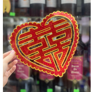 Decal song hỷ - chữ hỷ dán dán xe