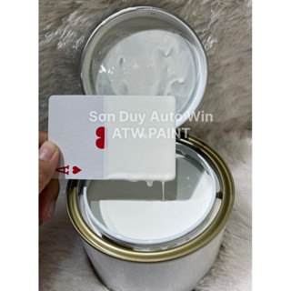  Màu Trắng Sứ D14 cơ bản 2K - Sơn ô tô xe máy lon 1kg 