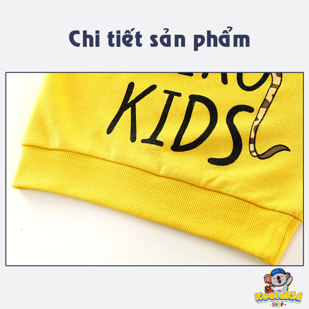 Áo nỉ bé trai chất cotton. Áo dài tay thu đông trẻ em từ 2-7 tuổi