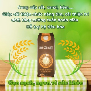 Gạo Còn Cám Home Rice gói 2KG - Nhiều Xơ Giàu Vitamin và Chất Khoáng HOMERICE