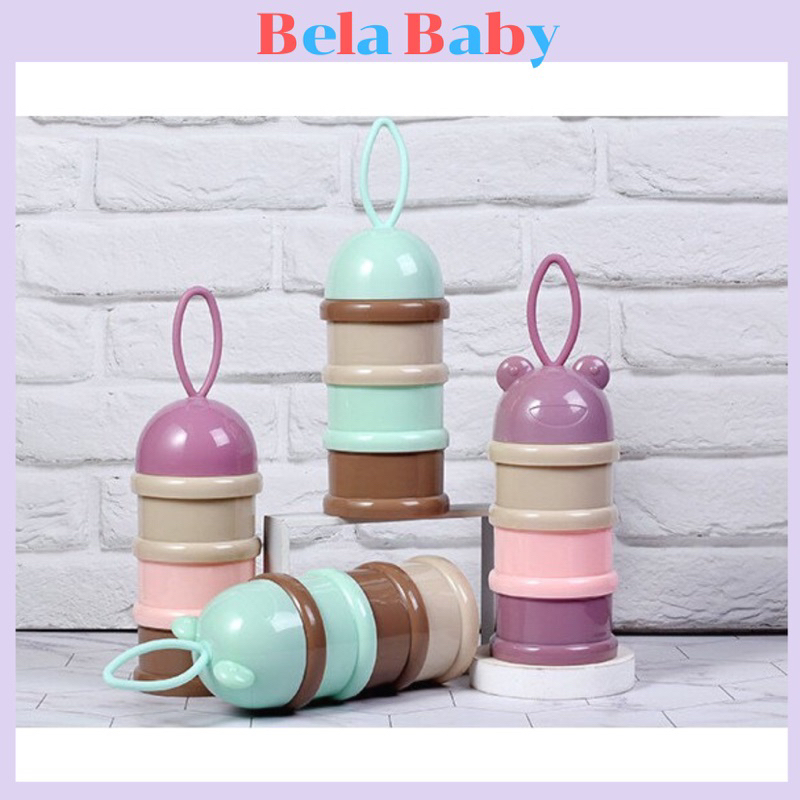Hộp chia sữa 3 tầng có quai cầm