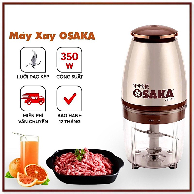 Máy Xay Đa Năng Osaka Nhật Bản Xay Thịt, Xay Sinh Tố, Xay Đá, Xay Thực Phẩm