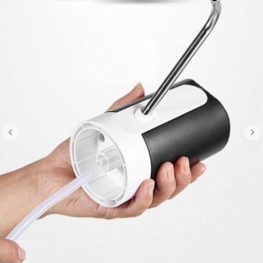 Máy Hút Nước Tự Động Thông Minh - Vòi Lấy Nước Thông Minh Từ Bình Màu Đen Trắng 12V Công Suất 5W Sạc Pin TIMOSTORE