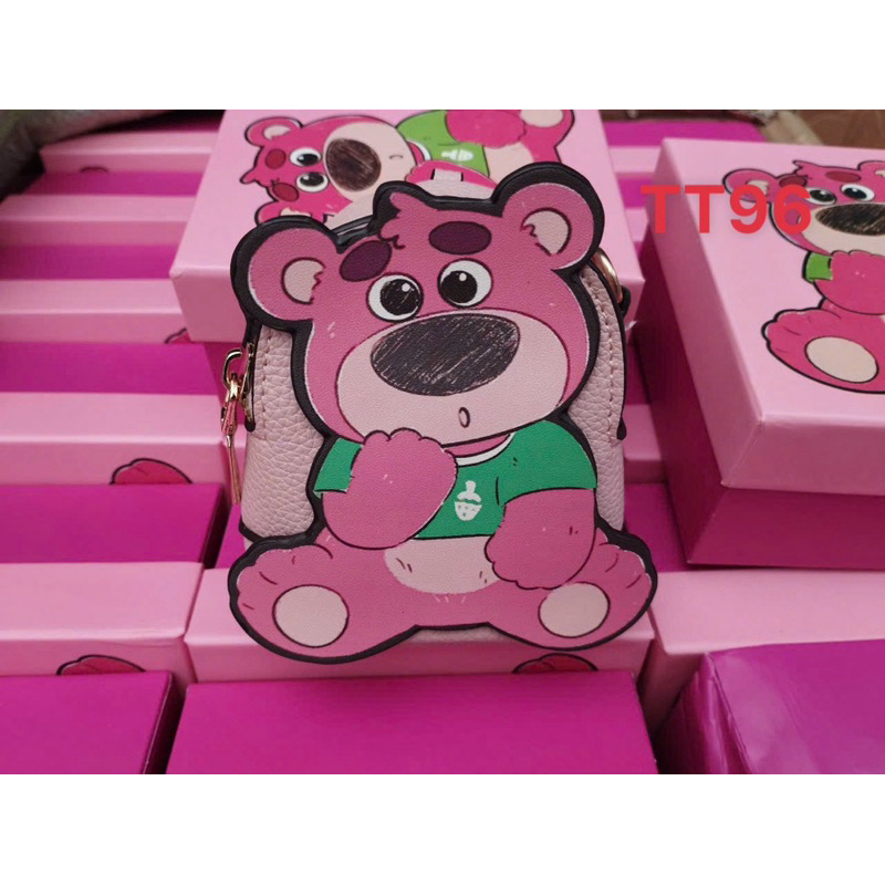 Túi da đeo chéo gấu dâu lotso