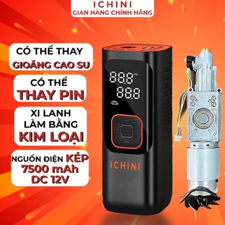 Bơm lốp ô tô không dây Ichini 12000 mAh, 7500 mAh, 4000 mAh, xi lanh đôi, 160 psi , nguồn điện kép