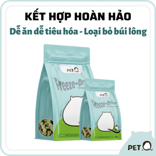  Thức ăn cho chó mèo Thức ăn đông khô cho thú cưng PetQ Snack Ức gà cỏ mèo dinh dưỡng Ngon miện dễ ăn tiêu búi lông 