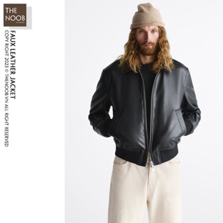  Áo Khoác Da Cổ Bẻ Dáng Bomber - 2024AK32 