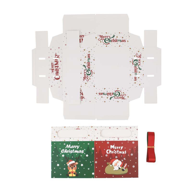 Túi hộp đựng quà Noel, phụ kiện nhỏ, nến thơm vuông