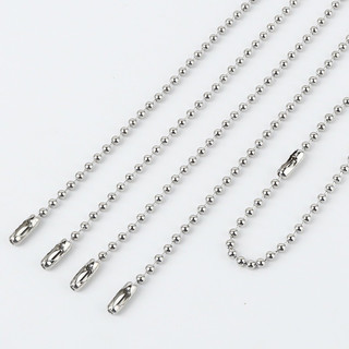 Set 20 dây móc bi màu bạc làm móc khoá đồ thủ công