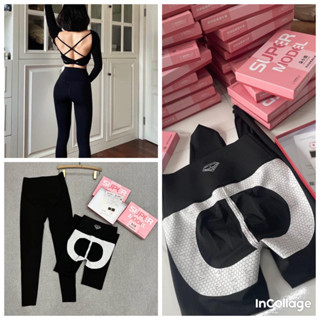 QUẦN LEGGING HỘP HỒNG SUPER MODEL, CHẤT SU ĐÚC CO DÃN CỰC TỐT