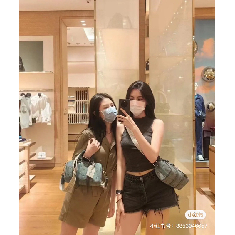 Túi trống L v KEEPALL BANDOULIERE Size 25*15*11cm FULLBOX JEANS BÒ