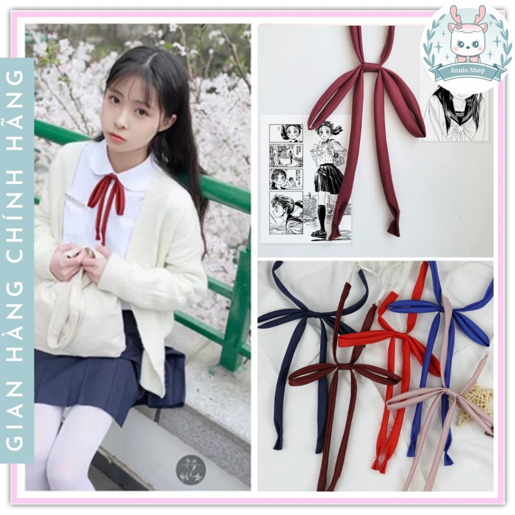Nơ Đồng Phục, Dây Nơ Đồng Phục Học Sinh Nhật Bản Dễ Thương Annieshop