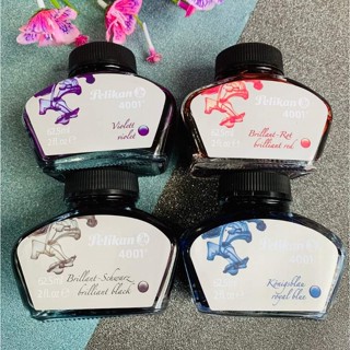  mực viết bút máy pelikan 4001  lọ 62.5ml   màu tươi  không phai bay màu 