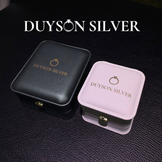 Hôp đựng trang sức chất liệu da PU cao cấp DUYSON SILVER, Hộp đựng nhẫn- khuyên tai- dây chuyền- lắc tay