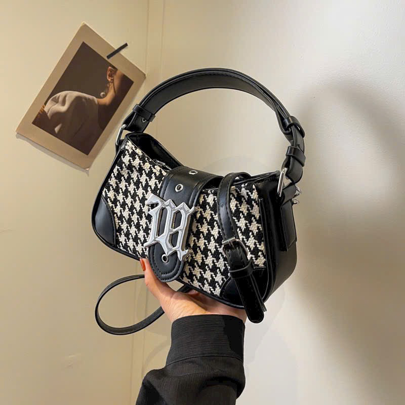 Túi đeo chéo đeo vai 2 bản dây khoá hoa mai sang chảnh T850