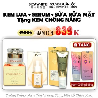 Combo kem 25g + serum 40ml + sữa rửa mặt 120ml