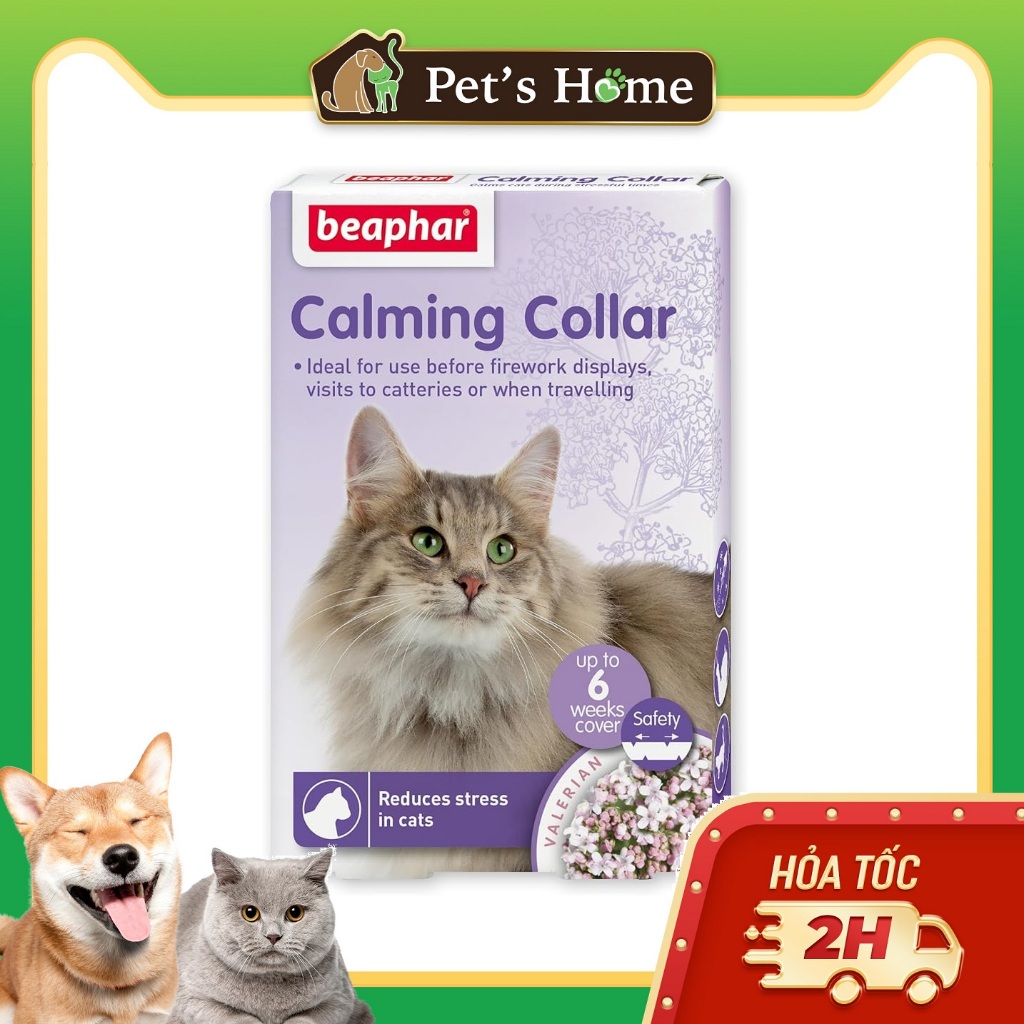 Vòng cổ thư giãn giảm stress cho mèo Beaphar Calming Collar Cat