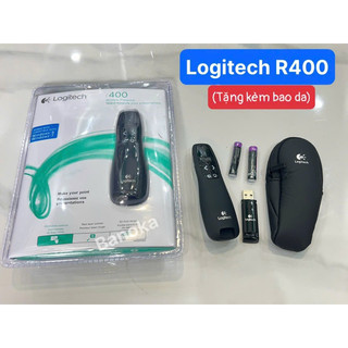 {TẶNG BAO DA}Thiết Bị Trình Chiếu Logitech R400/Bút trình chiếu Logitech Model R400-Bảo hành 12 tháng 1 ĐỔI 1